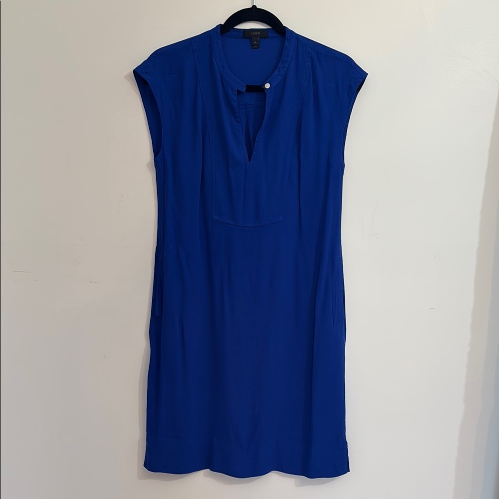 J. Crew lightweight bright Blue Sleeveless Dress
